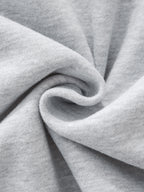 Contrast-Stitched Boxy Fleece Zip Hoodie