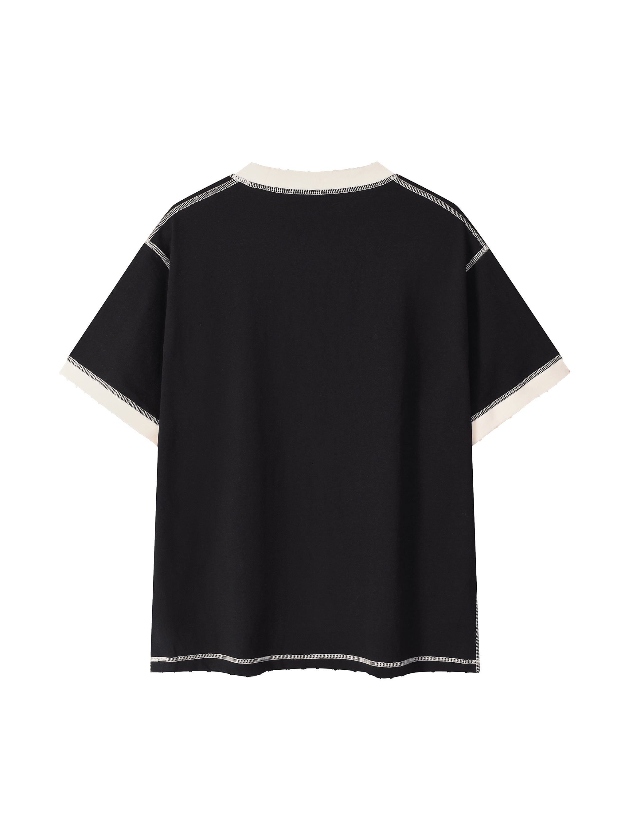 Contrast-Stitched Cotton T-Shirt