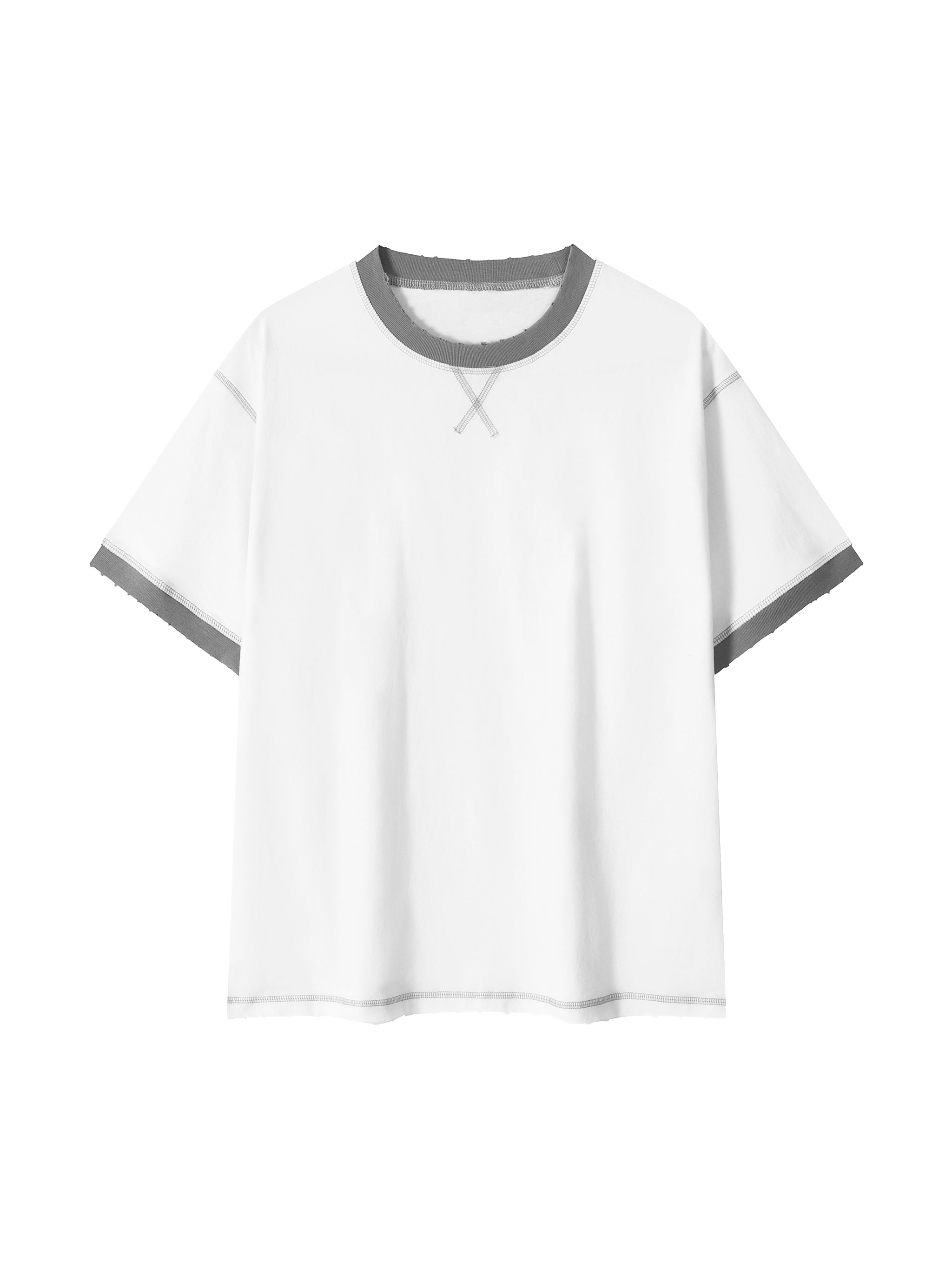 Contrast-Stitched Cotton T-Shirt