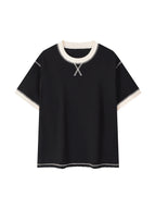Contrast-Stitched Cotton T-Shirt