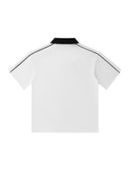 Contrast Collar Short-Sleeve Polo Shirt