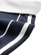 Contrast Collar Short-Sleeve Polo Shirt