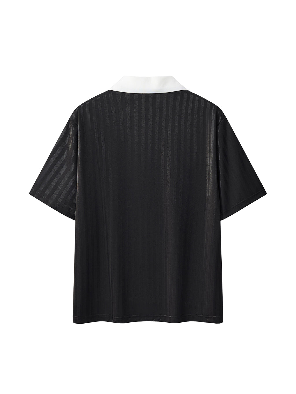 Contrast Collar Striped Soccer Jersey