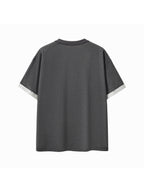 Contrast Cuff Cuffed T-Shirt