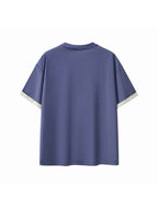 Contrast Cuff Cuffed T-Shirt