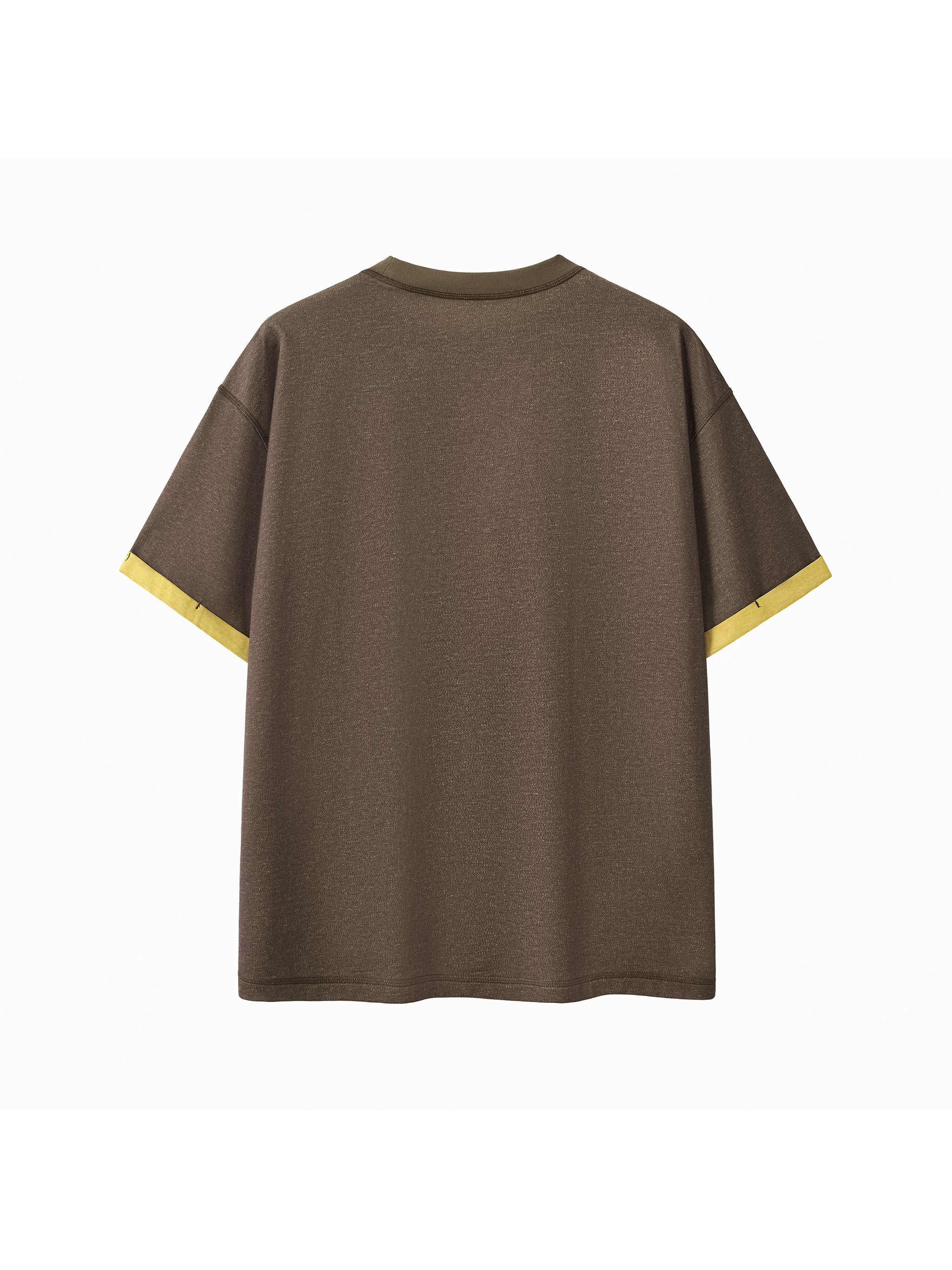 Contrast Cuff Cuffed T-Shirt