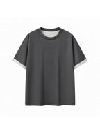 Contrast Cuff Cuffed T-Shirt