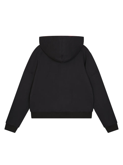 Contrast Drawstring Hoodie