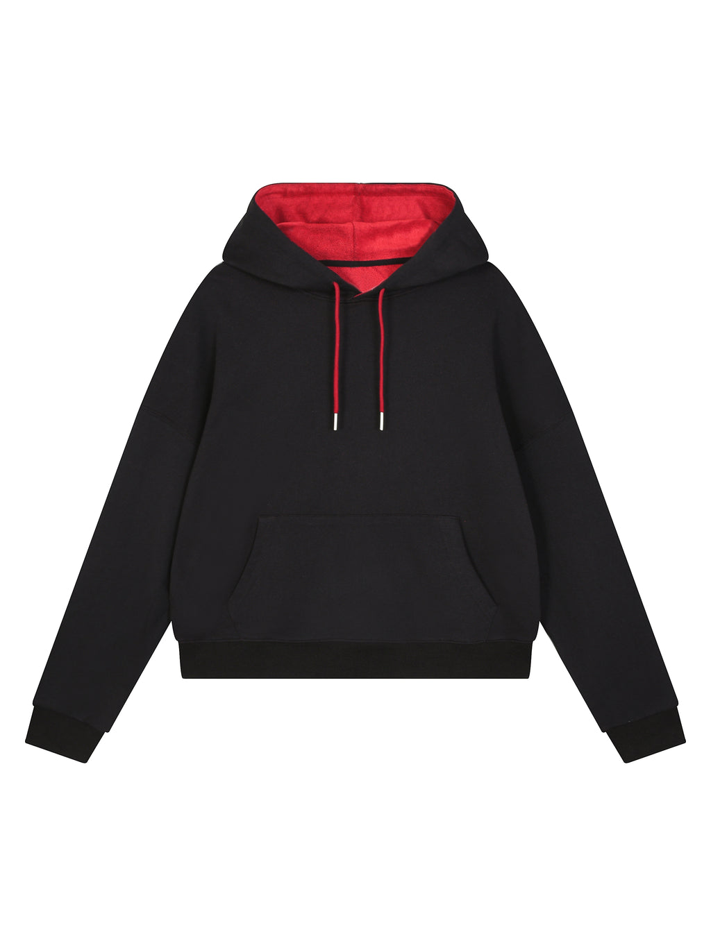Contrast Drawstring Hoodie