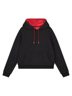 Contrast Drawstring Hoodie