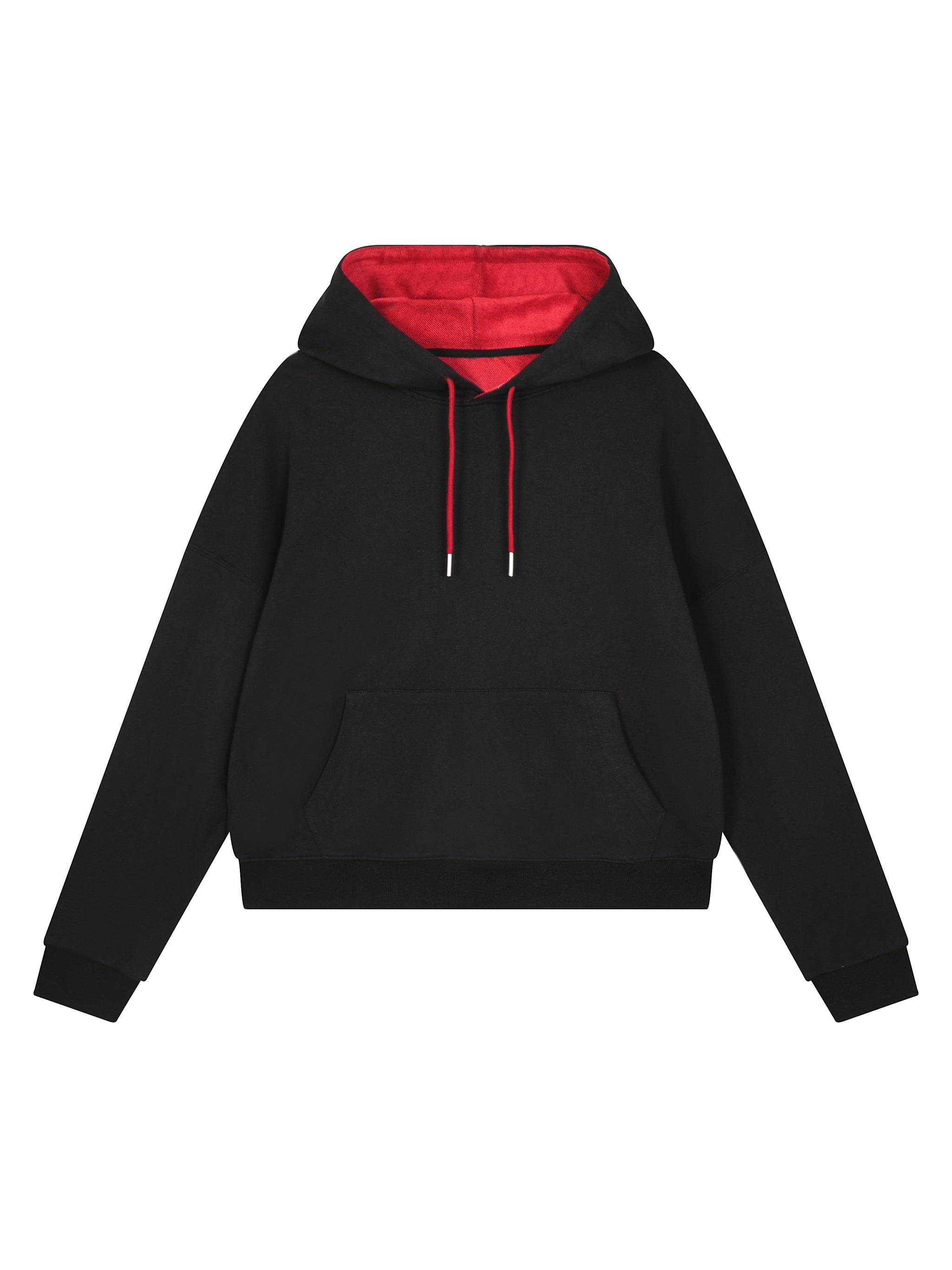Contrast Drawstring Hoodie