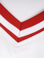 Contrast Lapel Collar Boxy T-Shirt