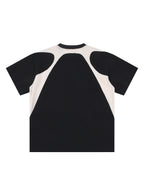 Contrast Panel Cotton T-Shirt