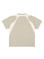 Contrast Panel Cotton T-Shirt