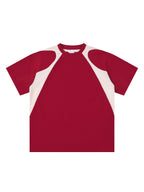 Contrast Panel Cotton T-Shirt