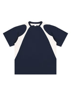 Contrast Panel Cotton T-Shirt