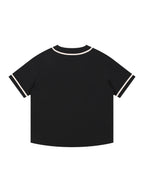 Contrast Piped Button-Up Jersey