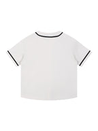 Contrast Piped Button-Up Jersey