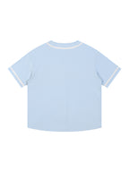 Contrast Piped Button-Up Jersey