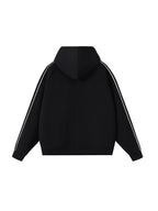 Contrast Piping Raglan Hoodie