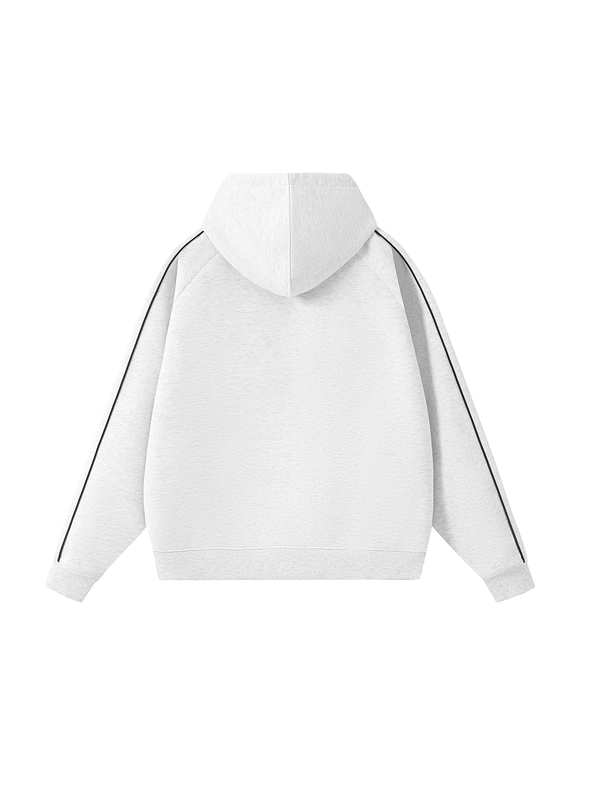 Contrast Piping Raglan Hoodie