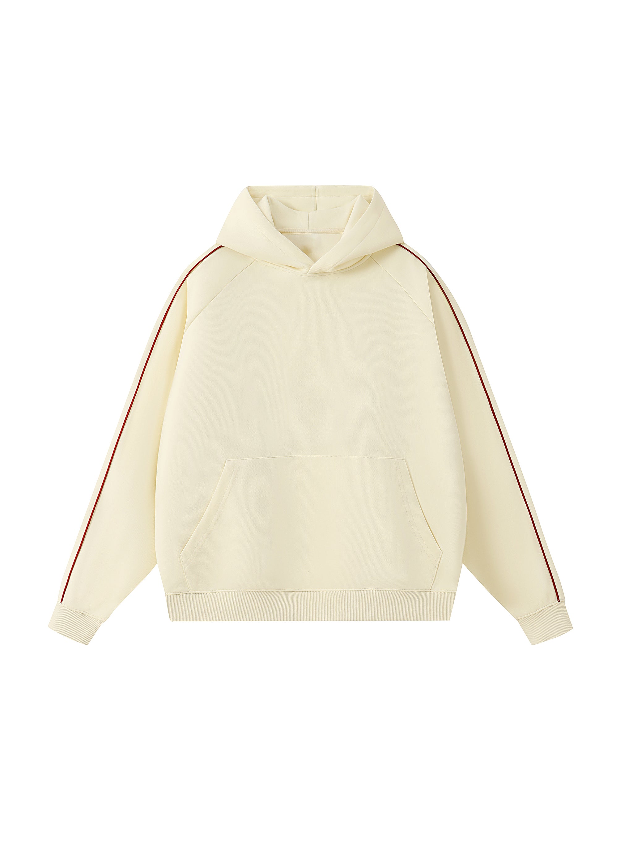Contrast Piping Raglan Hoodie