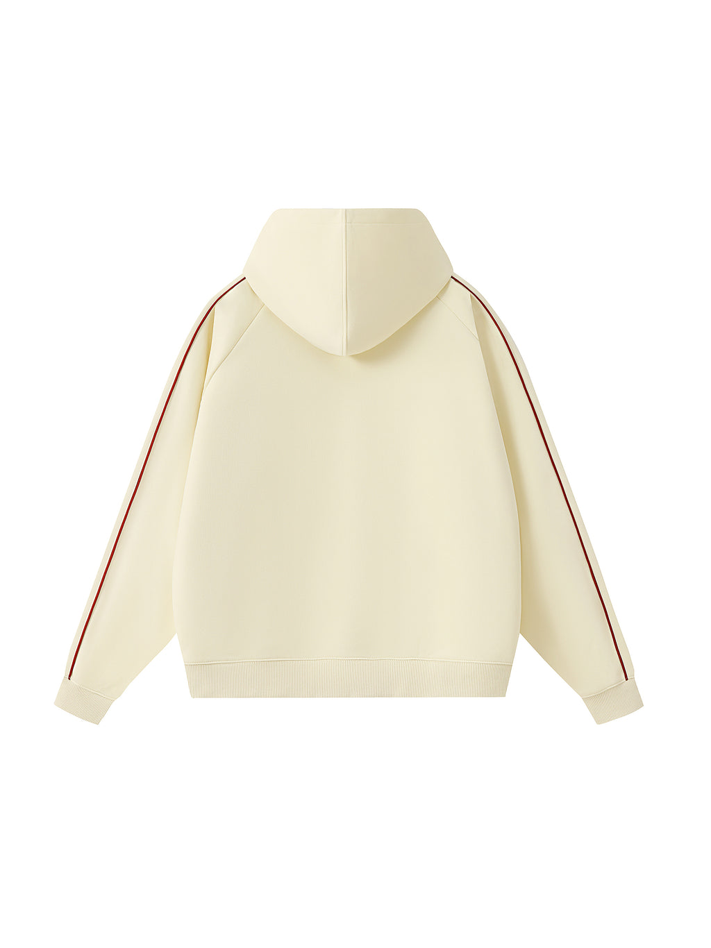 Contrast Piping Raglan Hoodie