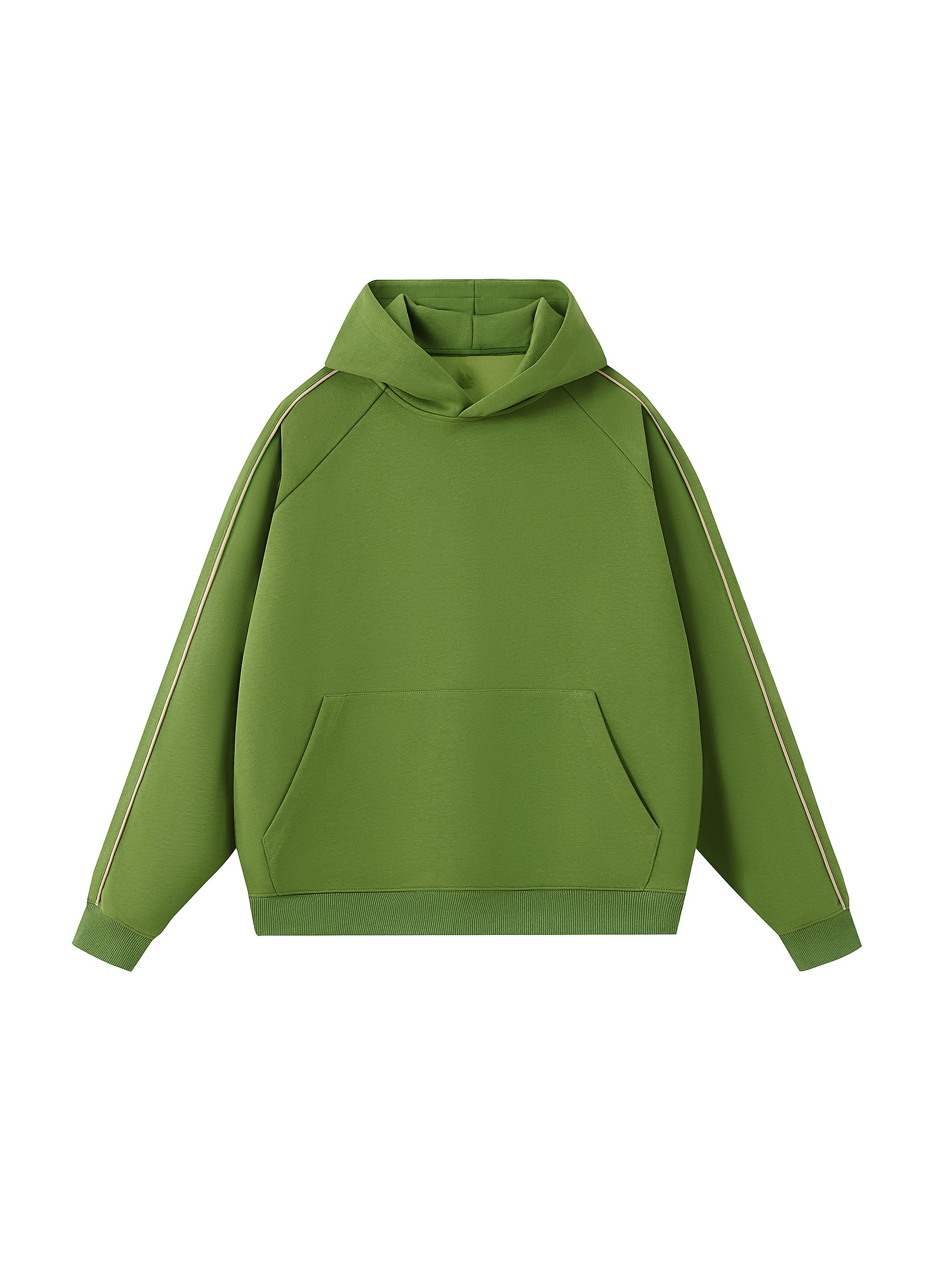 Contrast Piping Raglan Hoodie