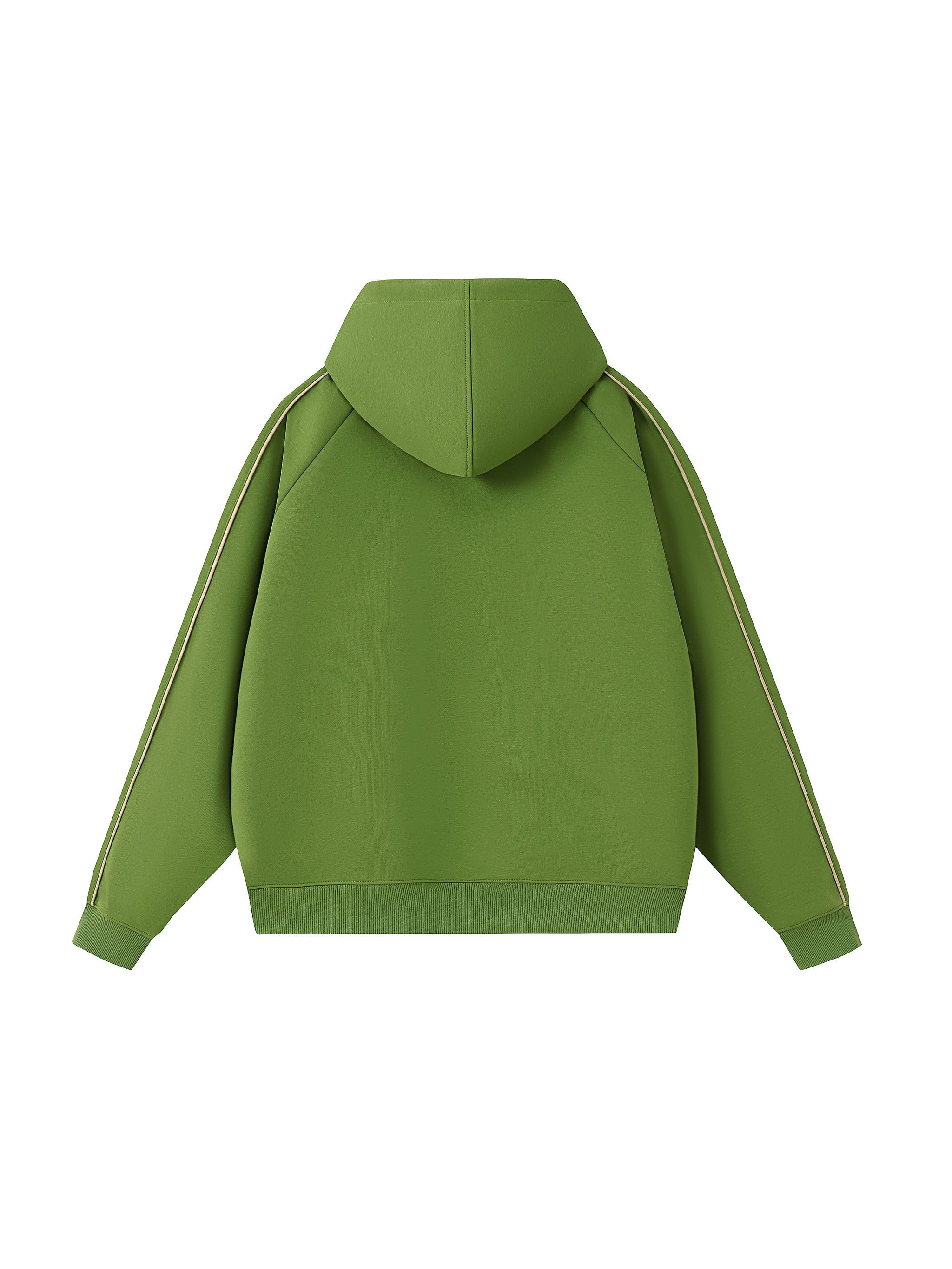 Contrast Piping Raglan Hoodie