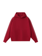 Contrast Piping Raglan Hoodie