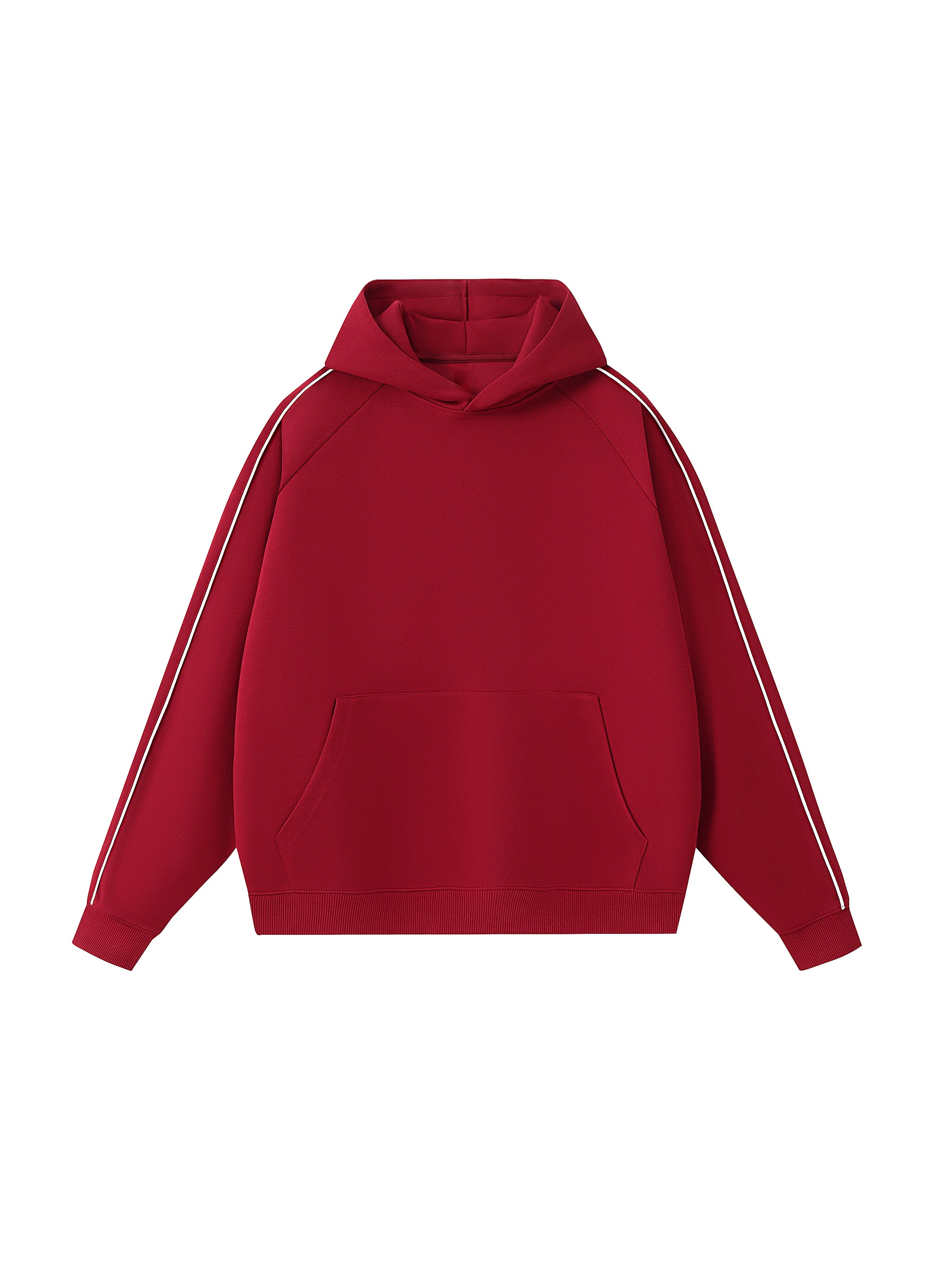 Contrast Piping Raglan Hoodie