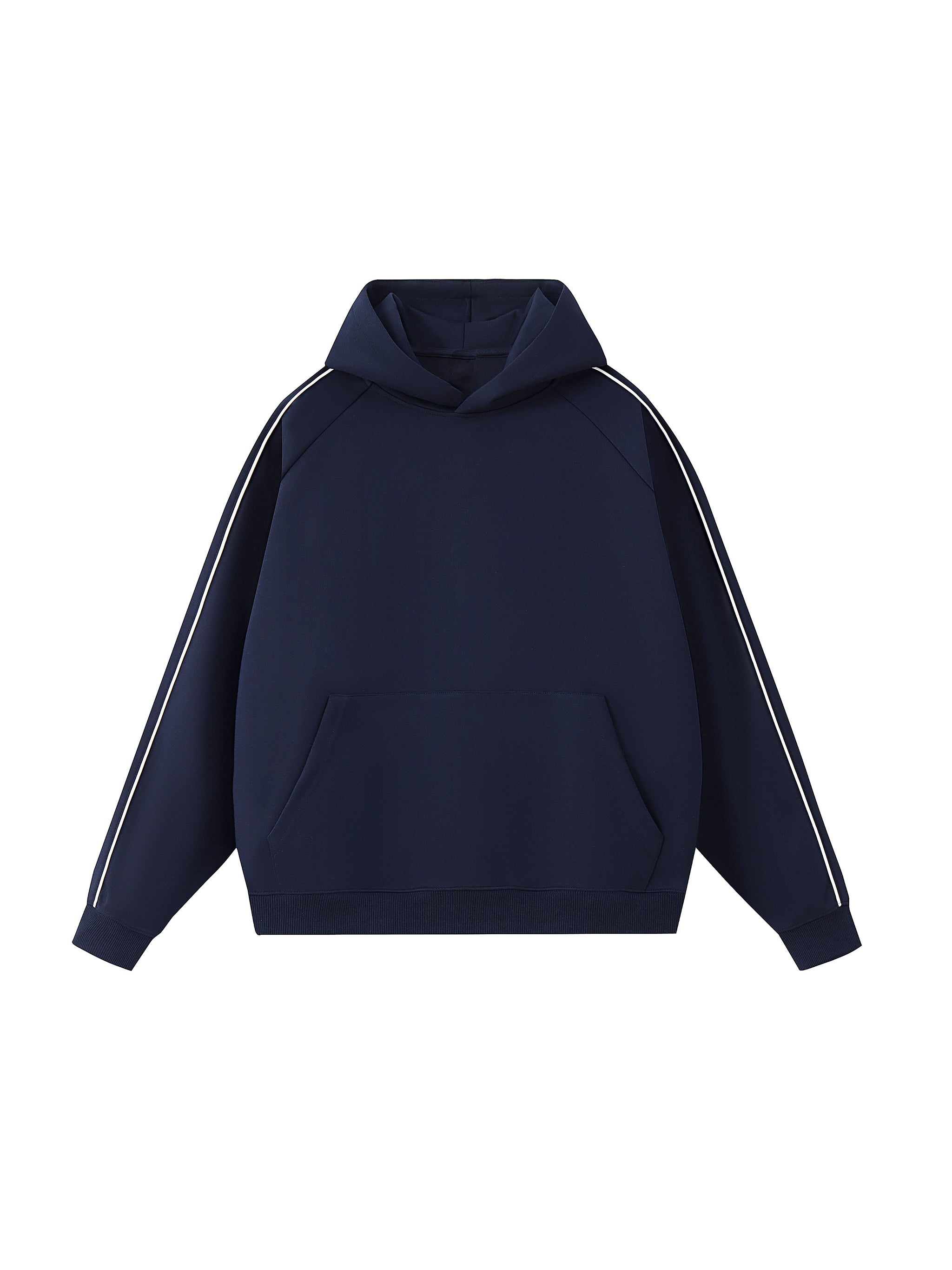 Contrast Piping Raglan Hoodie