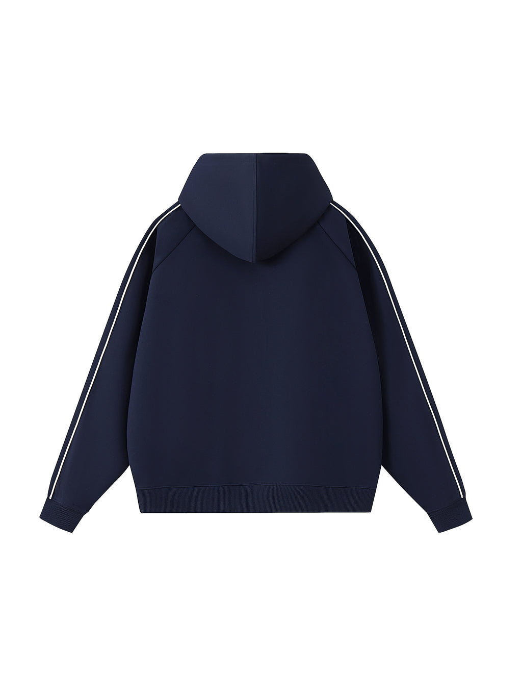 Contrast Piping Raglan Hoodie