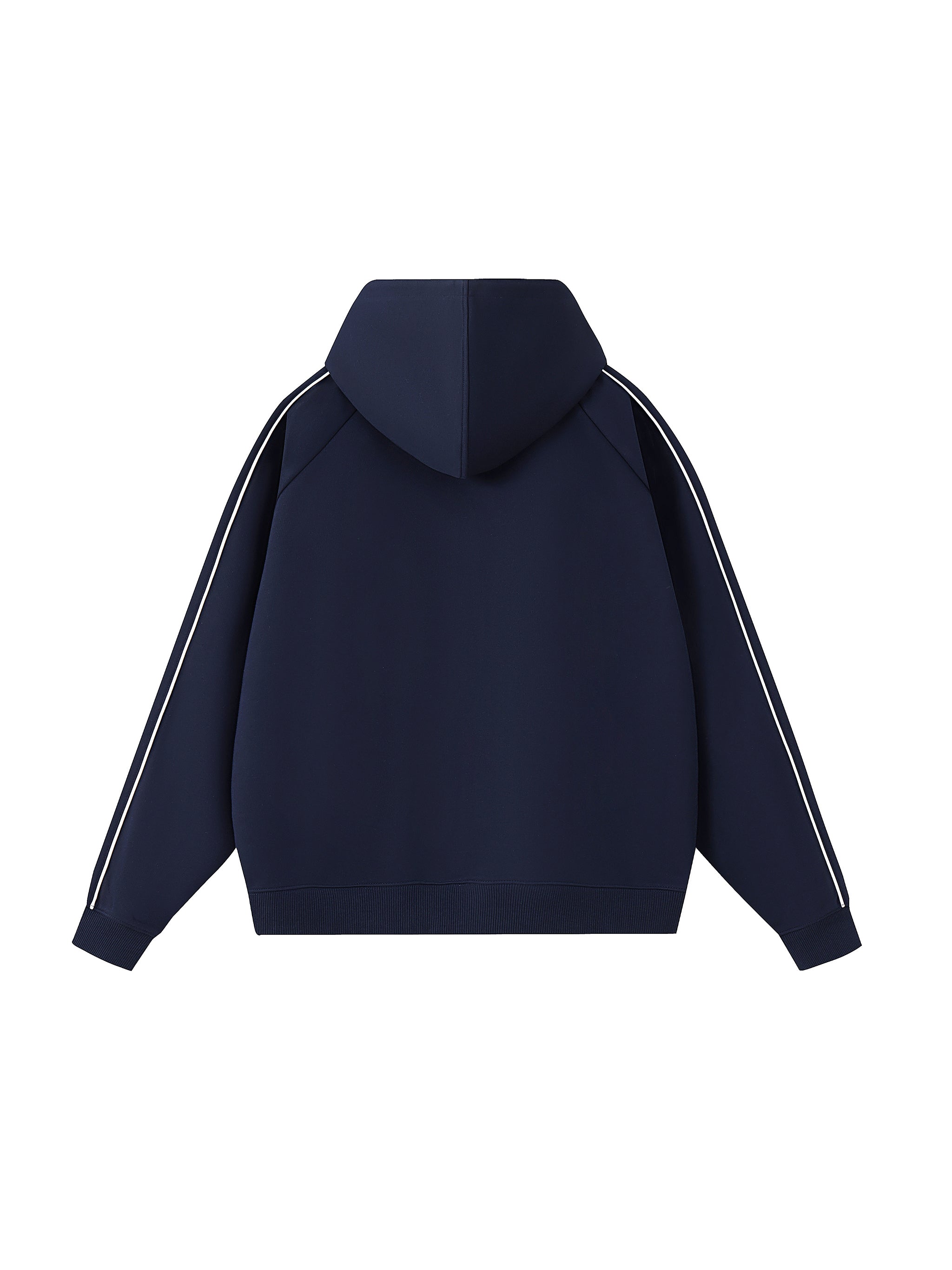 Contrast Piping Raglan Hoodie