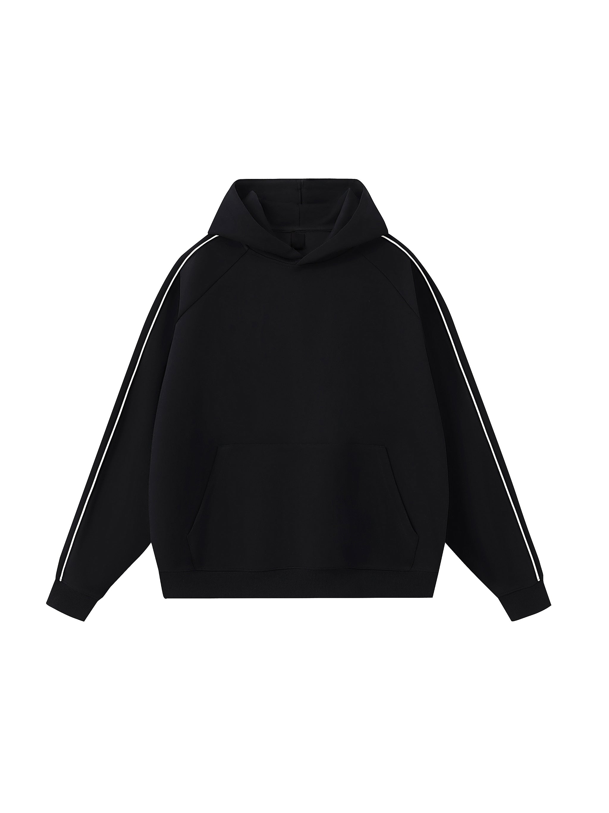 Contrast Piping Raglan Hoodie