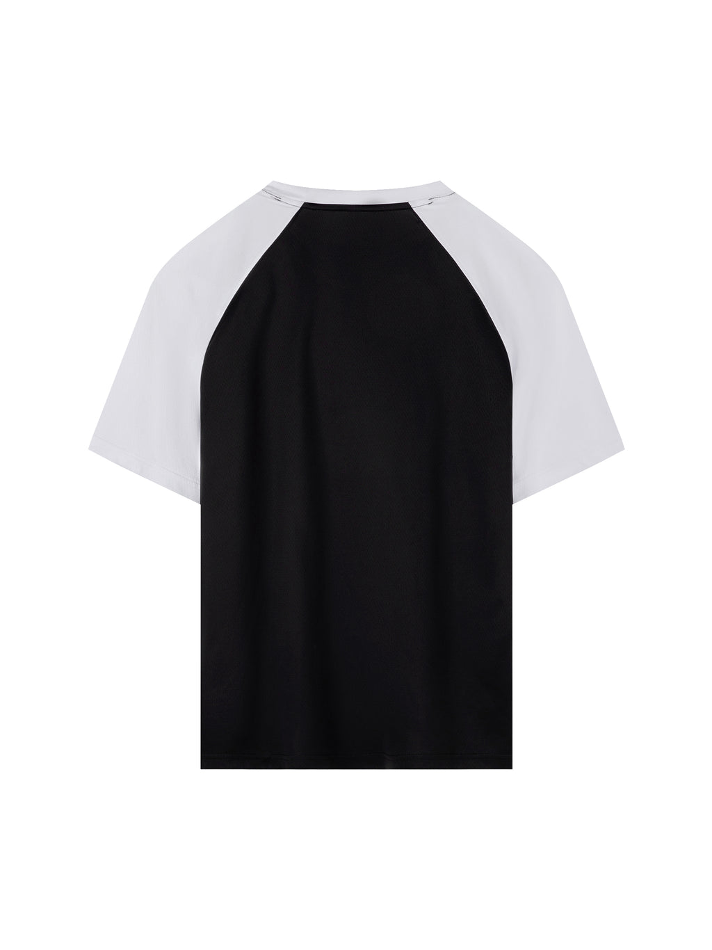 Contrast Raglan Sleeve Mesh T-Shirt