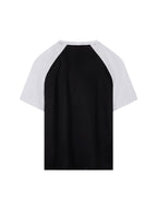 Contrast Raglan Sleeve Mesh T-Shirt