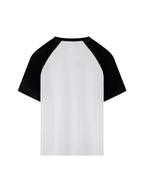 Contrast Raglan Sleeve Mesh T-Shirt