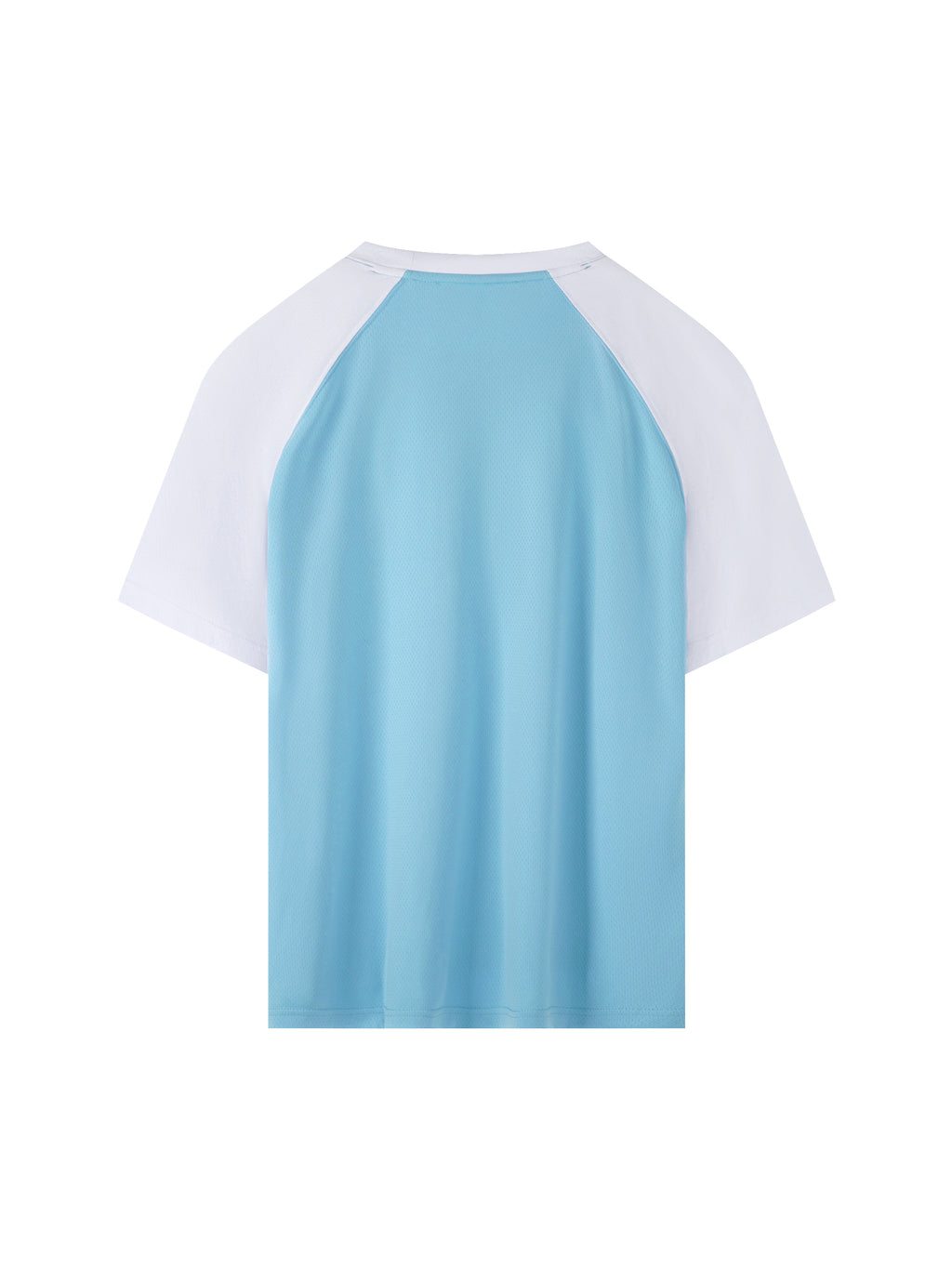 Contrast Raglan Sleeve Mesh T-Shirt