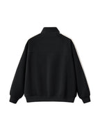 Contrast Side-Stripe Stand Collar Jacket