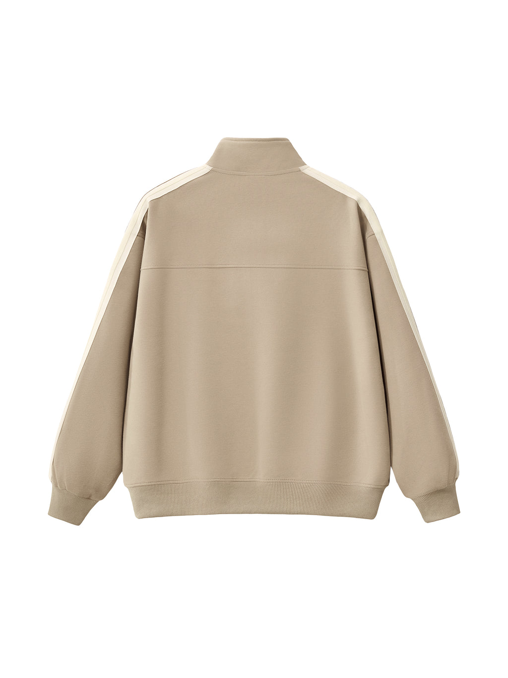 Contrast Side-Stripe Stand Collar Jacket