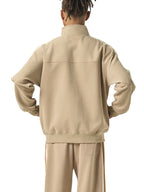 Contrast Side-Stripe Stand Collar Jacket