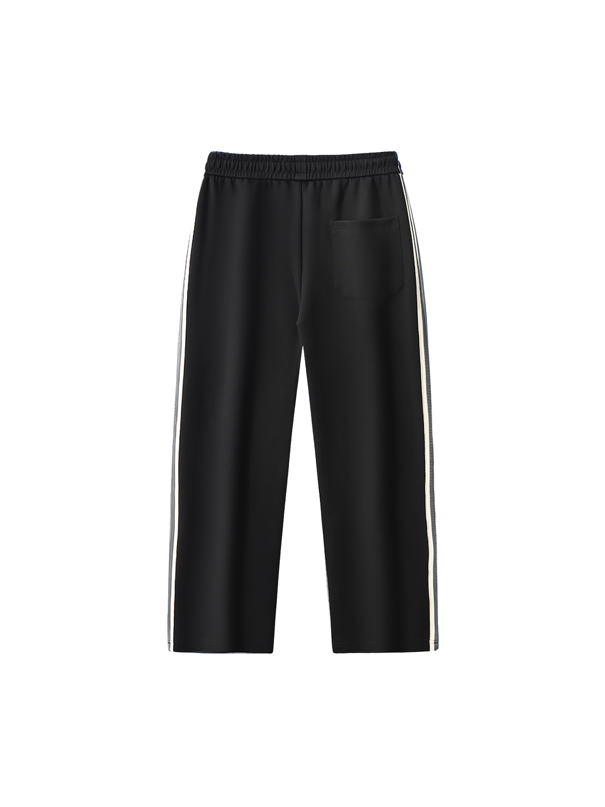 Contrast Side-Stripe Straight-Leg  Pants