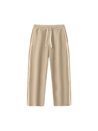 Contrast Side-Stripe Straight-Leg  Pants