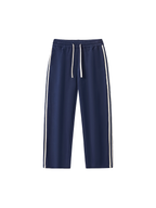 Contrast Side-Stripe Straight-Leg  Pants
