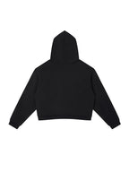 Contrast Side Stripe Cropped Hoodie