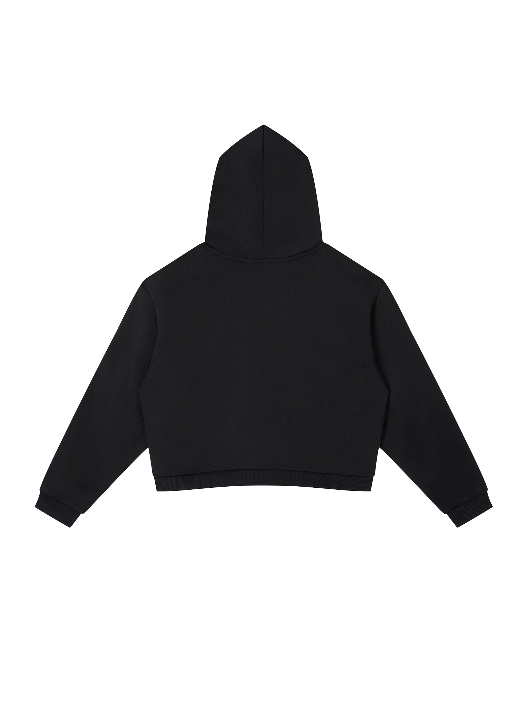 Contrast Side Stripe Cropped Hoodie