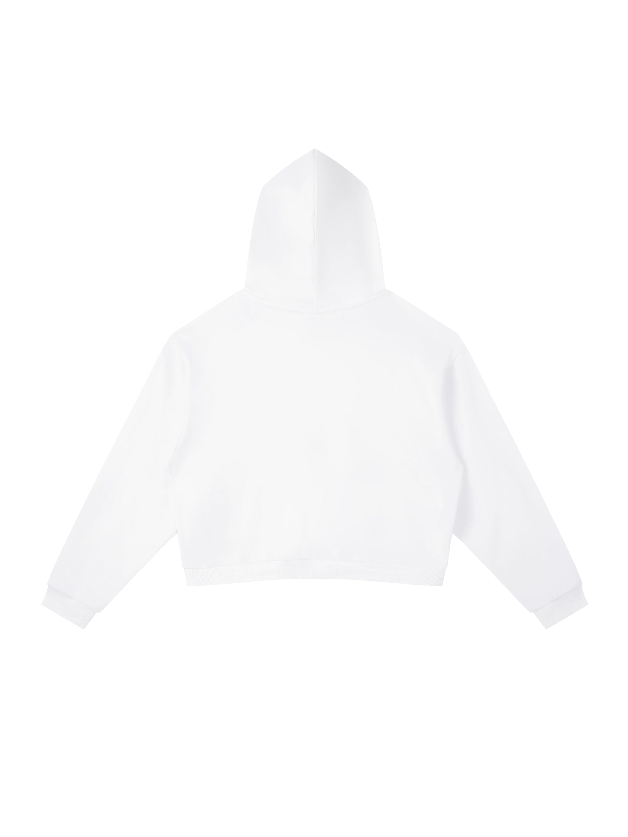 Contrast Side Stripe Cropped Hoodie
