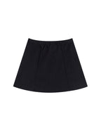 Contrast Side Stripe Slit Skirt