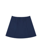Contrast Side Stripe Slit Skirt